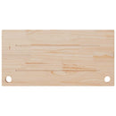 skrivebordsplade 80x40x2,5 cm massivt fyrretræ hvid