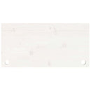 skrivebordsplade 80x40x2,5 cm massivt fyrretræ hvid