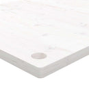 skrivebordsplade 80x40x2,5 cm massivt fyrretræ hvid