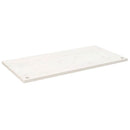 skrivebordsplade 100x50x2,5 cm massivt fyrretræ hvid
