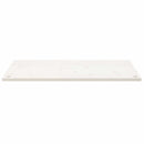 skrivebordsplade 100x50x2,5 cm massivt fyrretræ hvid