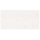 skrivebordsplade 100x50x2,5 cm massivt fyrretræ hvid