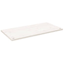 skrivebordsplade 100x60x2,5 cm massivt fyrretræ hvid