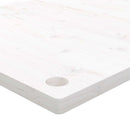 skrivebordsplade 110x60x2,5 cm massivt fyrretræ hvid
