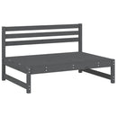 midtermodul til sofa 120x80 cm massivt fyrretræ grå