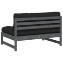 midtermodul til sofa 120x80 cm massivt fyrretræ grå