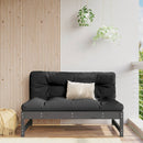 midtermodul til sofa 120x80 cm massivt fyrretræ grå