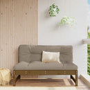 midtermodul til sofa 120x80 cm massivt fyrretræ honningbrun