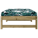 udendørs fodskammel 120x80 cm imprægneret fyrretræ