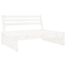midtermodul til sofa 120x80 cm massivt fyrretræ hvid