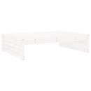 udendørs fodskammel 120x80 cm massivt fyrretræ hvid