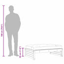 udendørs fodskammel 120x80 cm massivt fyrretræ honningbrun