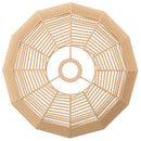 lampeskærm til loftlampe Ø36x26 cm jern og papir