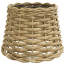 lampeskærm til loftlampe Ø20x15 cm flet brun