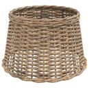 lampeskærm til loftlampe Ø45x28 cm flet brun