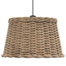 lampeskærm til loftlampe Ø45x28 cm flet brun