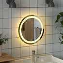 badeværelsesspejl med LED-lys 40 cm rundt