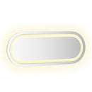 LED-badeværelsesspejl 40x15 cm oval