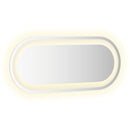 LED-badeværelsesspejl 60x25 cm oval