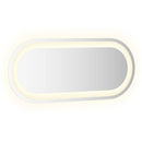 LED-badeværelsesspejl 70x30 cm oval