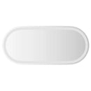 LED-badeværelsesspejl 80x35 cm oval
