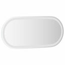 LED-badeværelsesspejl 80x35 cm oval