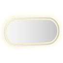 LED-badeværelsesspejl 80x35 cm oval