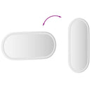 LED-badeværelsesspejl 80x35 cm oval