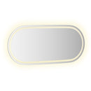 LED-badeværelsesspejl 100x45 cm oval