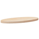 bordplade 60x30x2,5 cm oval massivt fyrretræ