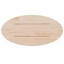 bordplade 60x30x2,5 cm oval massivt fyrretræ