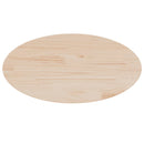 bordplade 60x30x2,5 cm oval massivt fyrretræ