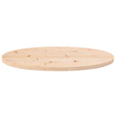 bordplade 70x35x2,5 cm massivt træ fyrretræ oval