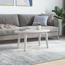bordplade 70x35x2,5 cm oval massivt fyrretræ hvid