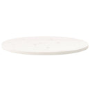 bordplade 80x40x2,5 cm oval massivt fyrretræ hvid