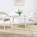 bordplade 110x50x2,5 cm oval massivt fyrretræ hvid