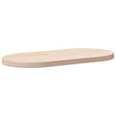 bordplade 60x30x2,5 cm massivt fyrretræ ovalt