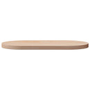 bordplade 60x30x2,5 cm massivt fyrretræ ovalt
