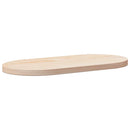 bordplade 70x35x2,5 cm massivt træ fyrretræ oval