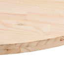 bordplade 70x35x2,5 cm massivt træ fyrretræ oval
