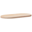 bordplade 80x40x2,5 cm massivt træ ovalt fyrretræ