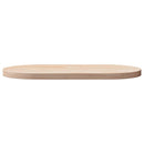 bordplade 80x40x2,5 cm massivt træ ovalt fyrretræ