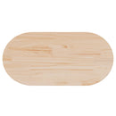 bordplade 90x45x2,5 cm massivt træ ovalt fyrretræ
