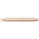 bordplade 100x50x2,5 cm massivt træ ovalt fyrretræ