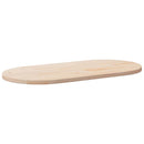bordplade 110x55x2,5 cm massivt træ fyrretræ oval