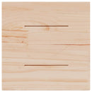 bordplade 40x40x2,5 cm firkantet massivt fyrretræ hvid