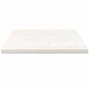 bordplade 60x60x2,5 cm firkantet massivt fyrretræ hvid