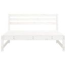 midtermodul til havesofa 120x80 cm massivt fyrretræ hvid
