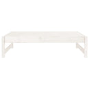 udendørs fodskammel 120x80 cm massivt fyrretræ hvid