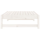 udendørs fodskammel 120x80 cm massivt fyrretræ hvid